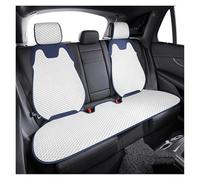 Vdifsvb Funda Asiento Coche Cojines Universales De Seda Fría para Asiento Coche Cojín Dividido para Individual Juego Trasero(White Rear Seat)