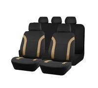 Vdifsvb Funda Asiento Coche Fundas De Asiento Coche Universales Y Transpirables, Compatibles con La Mayoría Coches SUV(Beige 5 Seat)