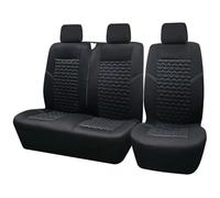 Vdifsvb Funda Asiento Coche Fundas De Asiento Esponja Universales 2+1 4 Mm, Aptas para La Mayoría Furgonetas Y Camiones(Back Row Black)