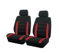 Vdifsvb Funda Asiento Coche Fundas Universales De Tela para Asientos Coche, Compatibles con La Mayoría Coches, SUV, Camiones Y Furgonetas(Red 2 Seat)
