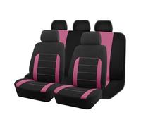 Vdifsvb Funda Asiento Coche Fundas Universales De Tela para Asientos Coche, Compatibles con La Mayoría Coches, SUV, Camiones Y Furgonetas(Pink 5 Seat)
