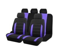 Vdifsvb Funda Asiento Coche Fundas Universales De Tela para Asientos Coche, SUV, Camiones, Furgonetas, Accesorios para Interiores(Purple 5 Seat)