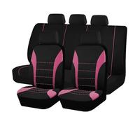 Vdifsvb Funda Asiento Coche Fundas Universales para Asientos De Coche, Compatibles con La Mayoría Coches, SUV Y Camiones, Bolsas Aire(Pink 5 Seat)