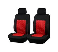 Vdifsvb Funda Asiento Coche Fundas Universales para Asientos De Coche, con Textura Neumático, Prensadas, Tela Transpirable(Black Red 2 Seat)