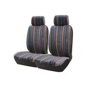 Vdifsvb Funda Asiento Coche para Ford para Tourneo para Transit 2+1 Fundas Universales para Asientos De Coche con Rayas Colores(A)