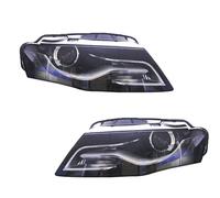 Vdifsvb Juego Faros Delanteros A4 B8 2009 2010 2011 2012 A4L S4 RS4 Faro señal Giro Lente proyector Bi Xenon Faros Coche(Halógeno)