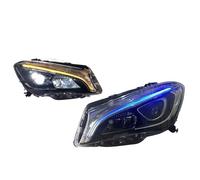 Vdifsvb Juego Faros Delanteros para Benz para CLA W117 2014-2019 Conjunto Faros Delanteros Coche Kit Accesorios Lentes proyector Faros Estilo Coche(Xenón,EU Version)
