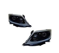 Vdifsvb Juego Faros Delanteros para Toyota para Fortuner 2011 2012 2013 2014 2015 Conjunto Faros automóvil Kit Lentes proyector Faros Coche(Without Bulb)
