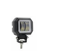 Vdifsvb Moto Faro Delantero Barra De Luces LED De Trabajo Tipo Ojo De Ángel Para Coche, 4x4, Todoterreno, Camión, Barco, ATV, 12 V, 24 V, Haz De Inundación Blanco(B 1*White and White)