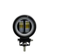 Vdifsvb Moto Faro Delantero Barra De Luces LED De Trabajo Tipo Ojo De Ángel Para Coche, 4x4, Todoterreno, Camión, Barco, ATV, 12 V, 24 V, Haz De Inundación Blanco(A 1*White and White)