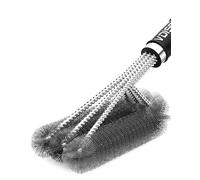 VDISRR Cepillo Barbacoa de Limpieza, 18" Cepillo para Parrilla Accesorios con Cerdas de Acero Inoxidable para Asar Porcelana, CarbóN, Gas, Electricidad Parrilla, para Regalo de Hombres