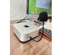 Vdkuotq Micrófono de grabación para Mac Mini M4 compatible con Mac Mini computadora de escritorio 2024, micrófono USB C SIRI CHATGPT