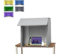 VDLLQYN, Cabina de grabación portátil, 80 x 80 x 80 cm, aislamiento, caja for micrófono, ideal for casa, oficina y estudio.,Estudio de Grabación Simple Portátil(Gris)