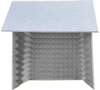 VDLLQYN, Cabina de grabación portátil, cabina de aislamiento acústico, for filtrar voces, espuma absorbente de alta densidad, grabación en estudio,Estudio de Grabación Simple Portátil(Gris)