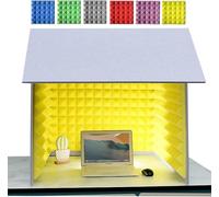 VDLLQYN, Cabina vocal portátil, equipo de grabación de sonido, cabina de aislamiento de micrófono, for estudio en casa, grabación de música,Estudio de Grabación Simple Portátil(Yellow)