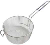 VDLLQYN, Cesta Grande de Acero Inoxidable for freír, Redonda, for el hogar, con Filtro de Malla for Papas Fritas y Nuggets de Pollo.,Cesta para Patatas Fritas