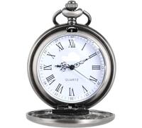 VDLLQYN, Gun Metal Analógico, Reloj de Bolsillo Moderno, Reloj de Bolsillo Elegante, Reloj de Bolsillo, Reloj de Bolsillo, Reloj de Bolsillo británico,Relojes de Bolsillo