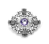 VDLLQYN, Outlander-broche de cardo con nudo celta for falda escocesa, broches de flores nacionales, joyería nórdica vikinga,Broches