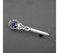 VDLLQYN, Outlander-broche de cardo con nudo celta for falda escocesa, broches de flores nacionales, joyería nórdica vikinga,Broches