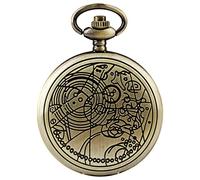 VDLLQYN, Reloj de Bolsillo con Caja de Cuarzo, Esfera Hunter Completa y Colgante Retro for Hombre con Cadena,Relojes de Bolsillo