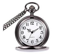 VDLLQYN, Reloj de bolsillo for hombre con cadena, clásico vintage de cuarzo con colgante de bolsillo for papá/abuelo/abuelo, reloj de bolsillo for hombre como regalo retro for el día del padre/cumplea