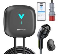 VDLPOWEREU Cargador Coche Electrico 11kW, Wallbox 11kW App, 6-16A Trifásico, Cable Carga Coche Electrico 6m, Cargador EV Tipo 2, Estación de Carga con RCD Tipo-A, Protección ip67, para BEV/PHEV