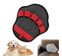 vDog Hair Remover - Five Finger Grooming Glove, Electrostatic Pet Lint Mitt, Rubber Hair Removal Tool with Gentle Bristles, Indoor Outdoor Furniture Use, Cat Dog Cleanup Bed Clothing Sofa Care