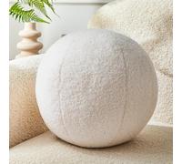 Vdoioe Almohada de Bola Blanca Crema de 11.8 Pulgadas, Almohada Redonda Simple y Moderna en Forma de Bola, cojín Decorativo de Estilo nórdico para sofá, Dormitorio