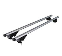 VDP Baca Coche, raíles de Aluminio Rio 135 para Ford, soporta hasta 90 kg, Plegable