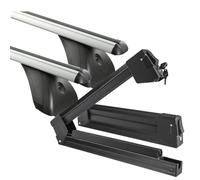 vdp Baca Original + Tirantes de esquí/Snowboard Portador/portaesquís Silver Ice Extensible BMW Serie 3 (F30) 4 Puertas a Partir de 2012