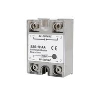 VDTOUJRDF 10 Uds relé de Estado sólido 10A 25A 40A 50A 60A 80A 100A CC a CA a módulo monofásico 24-380VAC(10PCS SSR-60A)