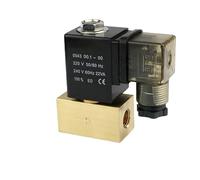 VDTOUJRDF Electroválvula de alta presión JT22-02 80bar, 2 vías, 1/4 3/8 1/2 pulgadas BSP 12 V 24 V DC AC220V, válvula de latón de acción directa cierre normal, 1 pieza (Ac220v, solo bobina)