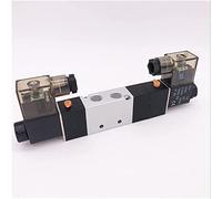 VDTOUJRDF Válvula solenoide de Aire neumática 4V330E/C/P-08/10 Puerto Bobina Doble 1/4 "3/8 AC220V Control 5/3 vías Luz útil(24v,4V330P 08)