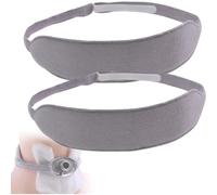 VducK Soporte de Tubo de Traqueotomía, Lazos Desechables para Laringectomía, Cinturón de Soporte para Tubo de Traqueotomía, Empaquetado Individualmente, 2/4 Piezas (Gris)