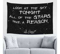 Vdumhid Lil Peep Tapiz de rapero, para colgar en la pared, decoración del hogar, regalo, dormitorio, sala de estar, puerta, 152 x 101 cm