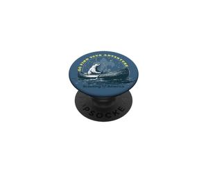 ¡Ve a Encontrar tu Aventura! Oso Polar, Estrellas y exploración en Canoa PopSockets PopGrip Adhesivo
