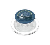 ¡Ve a Encontrar tu Aventura! Oso Polar, Estrellas y exploración en Canoa PopSockets PopGrip para MagSafe