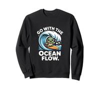 Ve con la Ola de Surf de Tortuga Ocean Flow Sudadera