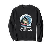 Ve con la Ola de Surf de Tortuga Ocean Flow Sudadera