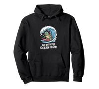 Ve con la Ola de Surf de Tortuga Ocean Flow Sudadera con Capucha