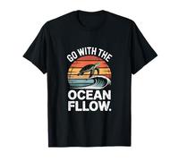 Ve con la Ola de Tortuga Ocean Flow Camiseta