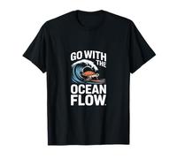 Ve con la Ola de Tortuga Ocean Flow Camiseta