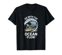 Ve con la Ola de Tortuga Ocean Flow Camiseta