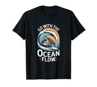 Ve con la Ola de Tortuga Ocean Flow Camiseta