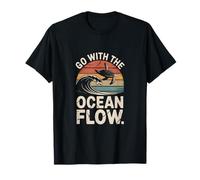 Ve con la Ola de Tortuga Ocean Flow Camiseta