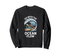 Ve con la Ola de Tortuga Ocean Flow Sudadera