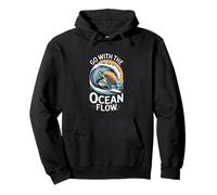 Ve con la Ola de Tortuga Ocean Flow Sudadera con Capucha