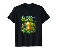 Ve con la Vida de babosas Slug Flow Cottagecore Camiseta