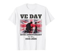 VE Day 80 Aniversario - Victoria en Europa Recuerdo de la Segunda Guerra Mundial Camiseta