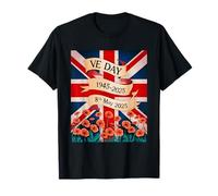 VE Day 80 Aniversario - Victoria en Europa Recuerdo de la Segunda Guerra Mundial Camiseta